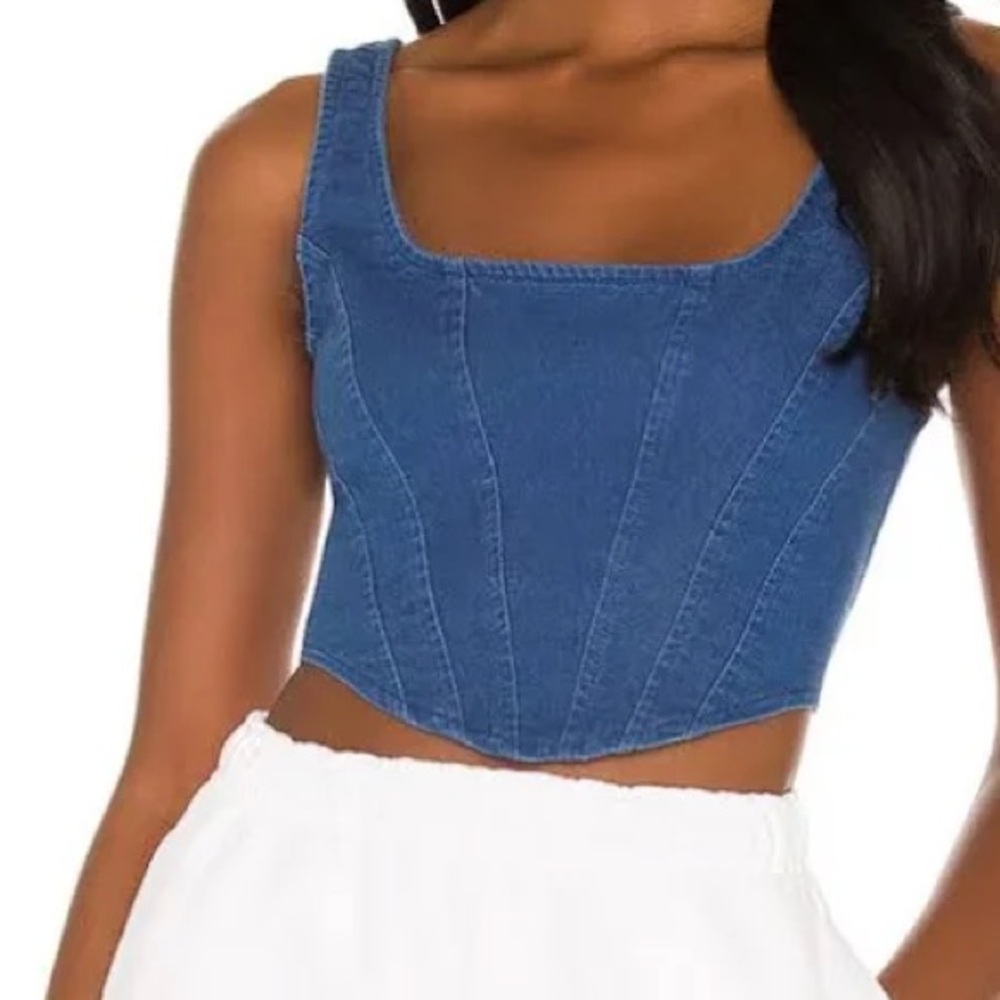 Superdown Mika Denim Corset